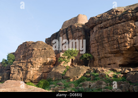 Rocce Badami,Karnataka, India Foto Stock