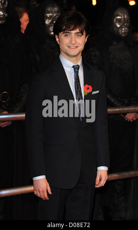 Daniel Radcliffe prima mondiale di "Harry Potter ed il Deathly Hallows parte ' tenuto a l'Odeon Leicester SquareArrivals. Foto Stock