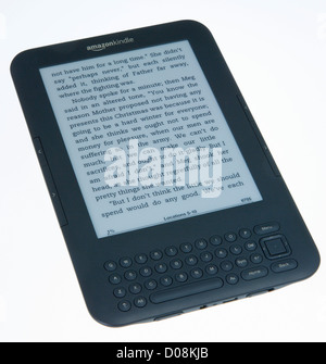 Tecnologia, computer, it, Amazon Kindle Wi-fi e lettore di libri con tastiera. Foto Stock