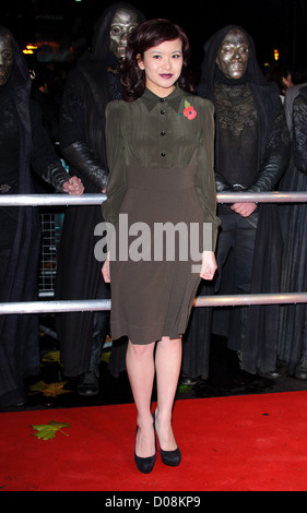 Katie Leung prima mondiale di "Harry Potter ed il Deathly Hallows Parte 1" tenutasi presso l' Odeon Leicester Square - Arrivi Foto Stock