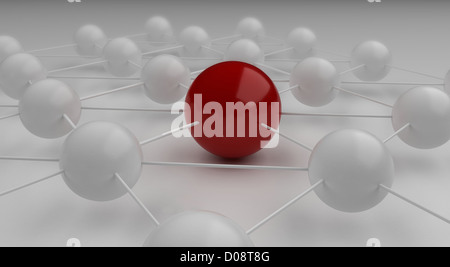 Comunicazioni globali sul livello di nano Foto Stock
