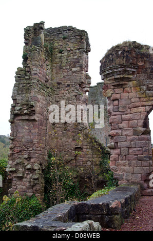 Rimane Roslin Castle a Roslin Glen, Midlothian, Scozia. Foto Stock