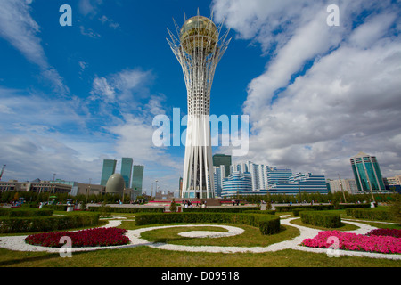 Bayterek; Kazakstan; astana; edilizia; città; sky; Foto Stock