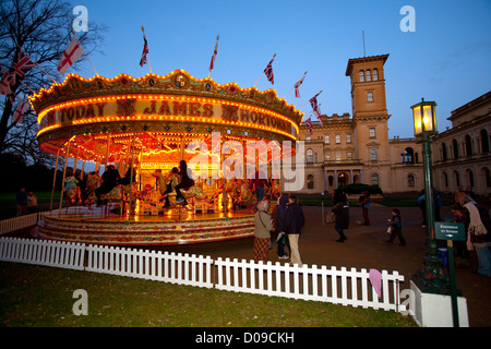 Tradizionale, Vittoriano, rotonda, Osborne House, East Cowes, Isle of Wight, England, Regno Unito Foto Stock