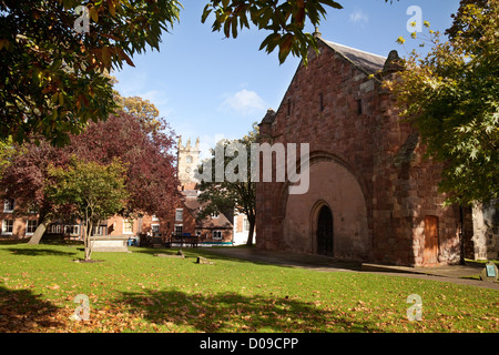 Le rovine della vecchia St Chads Chiesa, Shrewsbury Shropshire REGNO UNITO Foto Stock