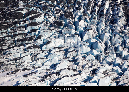 Ghiacciaio Knik Glacier in Chugach Mountains, Alaska Foto Stock