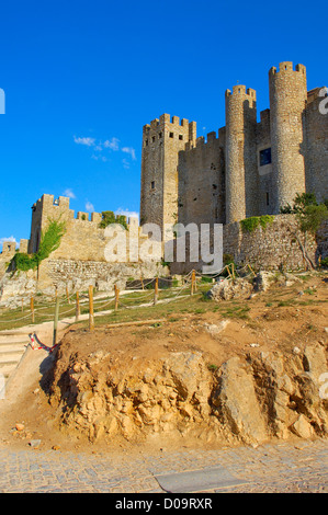 Il castello di Obidos ( ora hotel-Pousada), Obidos, Leiria distric, Estremadura, Portogallo Foto Stock