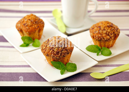 Muffin con semi. Ricetta disponibile. Foto Stock