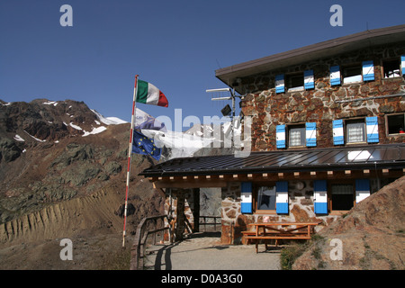 Rifugio Larcher al Cevedale, Trentino, Italia Foto Stock