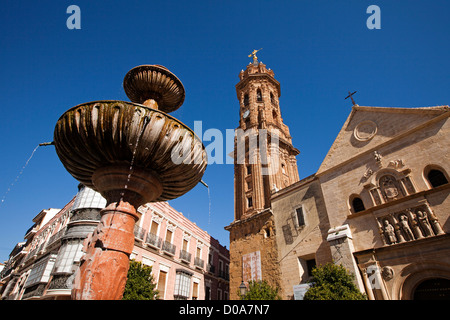 Chiesa Collegiata di San Sebastian Antequera Malaga Andalusia Spagna Foto Stock