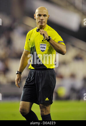 Valencia, Spagna. Xx Novembre 2012. 20.10.2012, calcio, Champions League, Gruppo Fase 5 ª giornata di Mestalla stadio, CF Valencia ( bianco) - FC Bayern Monaco di Baviera (rosso) 1:1 ---------arbitro FIFA Howard Webb (ITA) Foto Stock