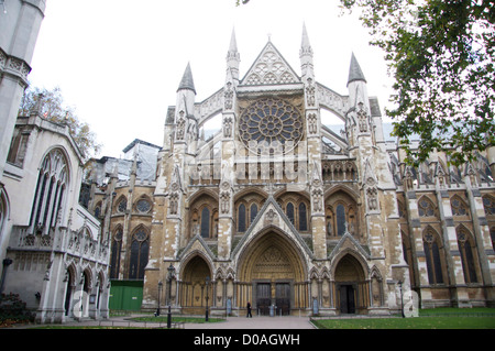 Vista generale della Abbazia di Westminster dove il principe William e Kate Middleton si sposano in aprile () a Westminster Abbey in Foto Stock