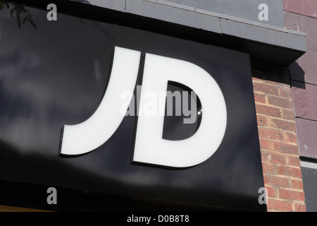 JD Sports segnaletica in negozio Foto Stock