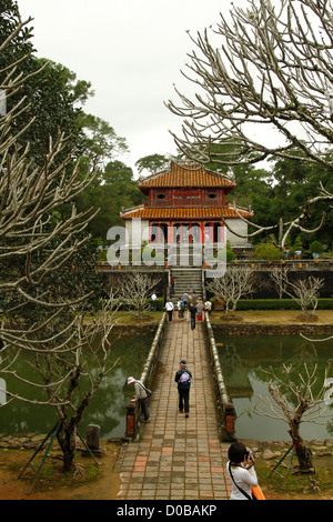 Tomba Reale di Minh-Mang, tonalità, Vietnam. Foto Stock