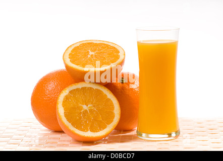 Succo Fresco di arance misti di frutta in vetro