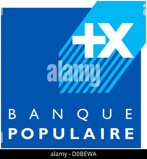 Logo il francese in qualità di provider di servizi finanziari Groupe Banque Populaire con sede a Parigi. Foto Stock