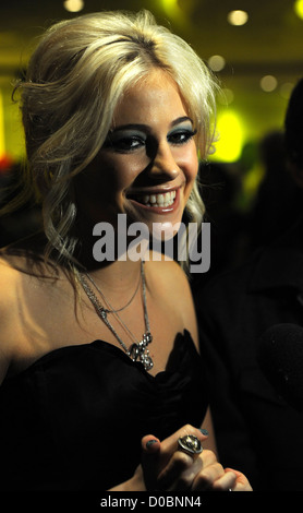 Pixie Lott "Fred: il film' una speciale proiezione e photocall tenutosi presso la Vue West End. Londra, Inghilterra Foto Stock