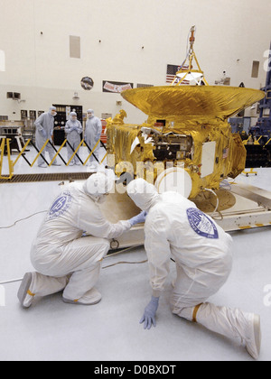 La costruzione di nuovi orizzonti spaziali Foto Stock