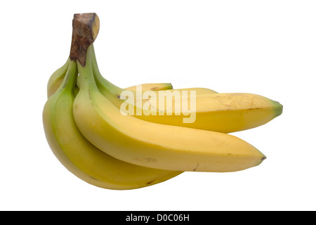 Le banane fresche isolati su sfondo bianco Foto Stock