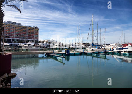 Vista della Marina di Vilamoura in Portogallo Foto Stock