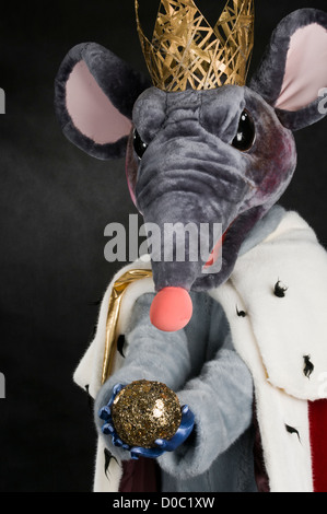 Mouse costume da re attore studio gioca Foto Stock