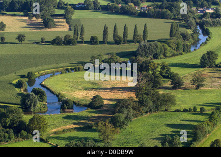 Un ansa del fiume Eure REGIONE VALLE DI Pacy-sur-Eure EURE (27) Normandia Francia Foto Stock