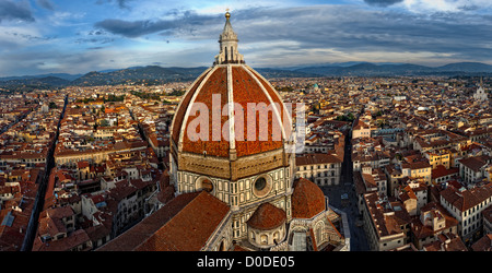 Vista panoramica della città di Firenze (Toscana, Italia) Foto Stock