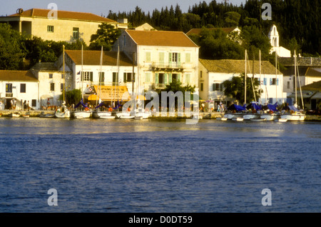 L'isola di Cefalonia o Kefallonia,spiagge,Fiskardo Port,Assos,Myrtos Beach, Cipressi,paesaggi,paesaggi marini,Grecia Foto Stock