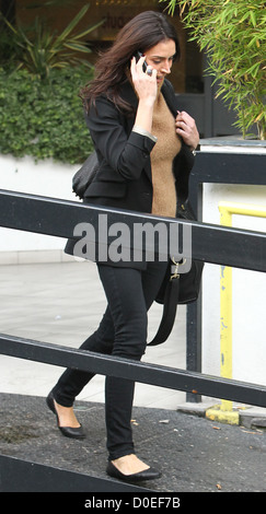 Christine Bleakley al di fuori della ITV Studios di Londra - Inghilterra Foto Stock