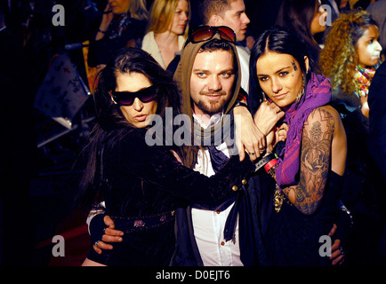 Bam Margera UK premiere di "Jackass 3D' AL BFI IMAX di Londra - Inghilterra Foto Stock