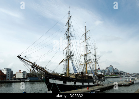 Jeanie Johnston carestia nave, Dublino Foto Stock