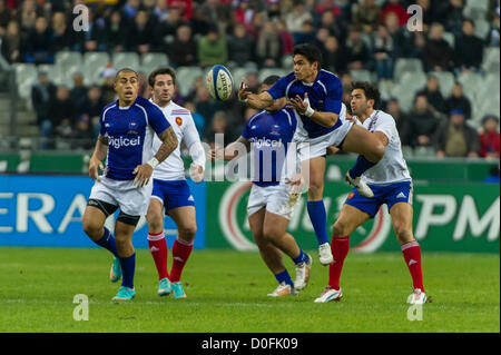 2012-11-24. Saint Denis (Francia). Rugby test match in Francia (22) vs Samoa (14). David Lemi (Samoa). Foto Frédéric Augendre Foto Stock