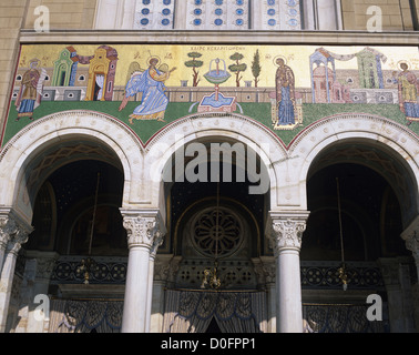 Il Mitrópoli (Cattedrale Metropolitana), un importante cattedrale greco-ortodossa e la più grande chiesa in Atene, Grecia, Europa Foto Stock