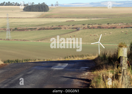 Parco eolico in Scozia vicino Glens di Foudland Huntly Foto Stock