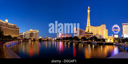 Las Vegas Skyline di notte, Las Vegas Foto Stock