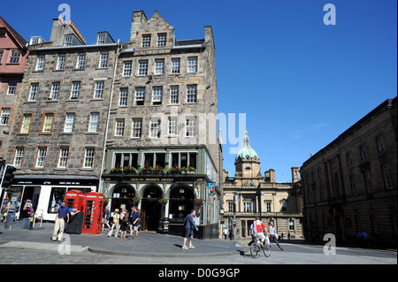 Edimburgo Centro storico Royal Mile Foto Stock