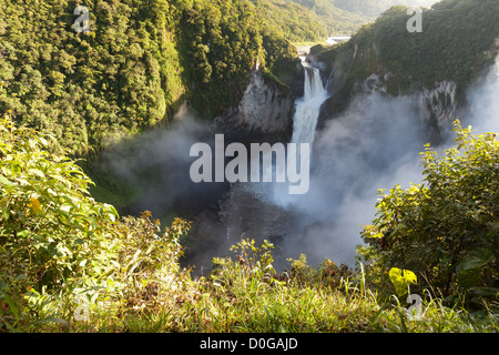San Rafael cade la cascata più grande in Ecuador Foto Stock