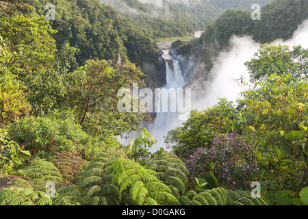San Rafael cade la cascata più grande in Ecuador Foto Stock