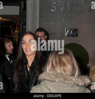 Victoria Pendleton, ciclismo olimpico medaglia d'Oro Team GB, a Evening Standard Theatre Awards 2012, il Savoy, Londra 25 novembre 2012 Foto Stock