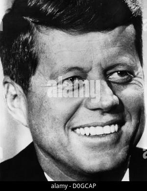 Ritratto di John F. Kennedy Foto Stock