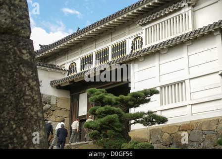 Il castello di Himeji (AKA Airone bianco Castello e airone bianco) Castello di Himeji, Giappone Foto Stock