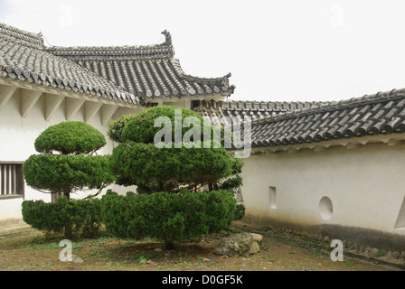 Il castello di Himeji (AKA Airone bianco Castello e airone bianco) Castello di Himeji, Giappone Foto Stock