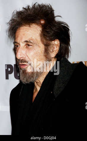 Al Pacino sembra avere una piccola cisti sebacee sulla cima della sua testa apertura notturna dopo essere partito celebrazione per il pubblico Foto Stock