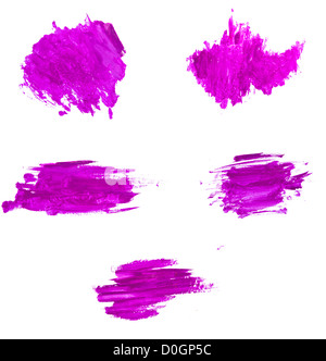 Acquerello lilla pennellate con spazio per il testo Foto Stock