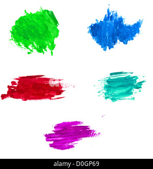 Colore acquerello pennellate con spazio per il testo Foto Stock