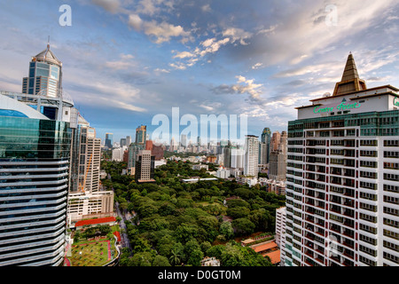 Vista su Ambasciatore statunitense presso il Residence | Wireless Road | Bangkok Foto Stock