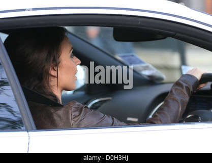 Christine Bleakley al di fuori della ITV Studios di Londra - Inghilterra Foto Stock