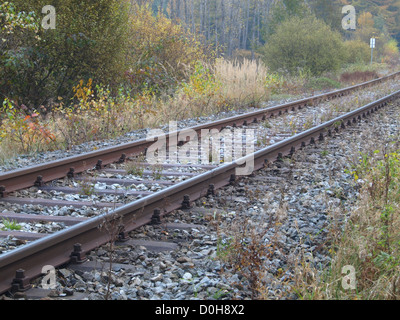 Linee ferroviarie / Eisenbahnschienen Foto Stock