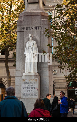 Edith Cavell statua Foto Stock