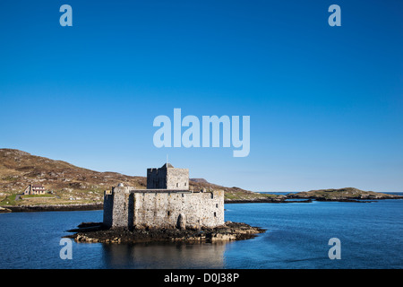 Una vista del castello di Kisimul. Foto Stock